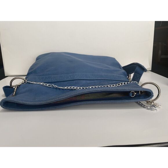 The Sac Blue Denim Colored Crossbody Hobo Bag - Picture 9 of 9